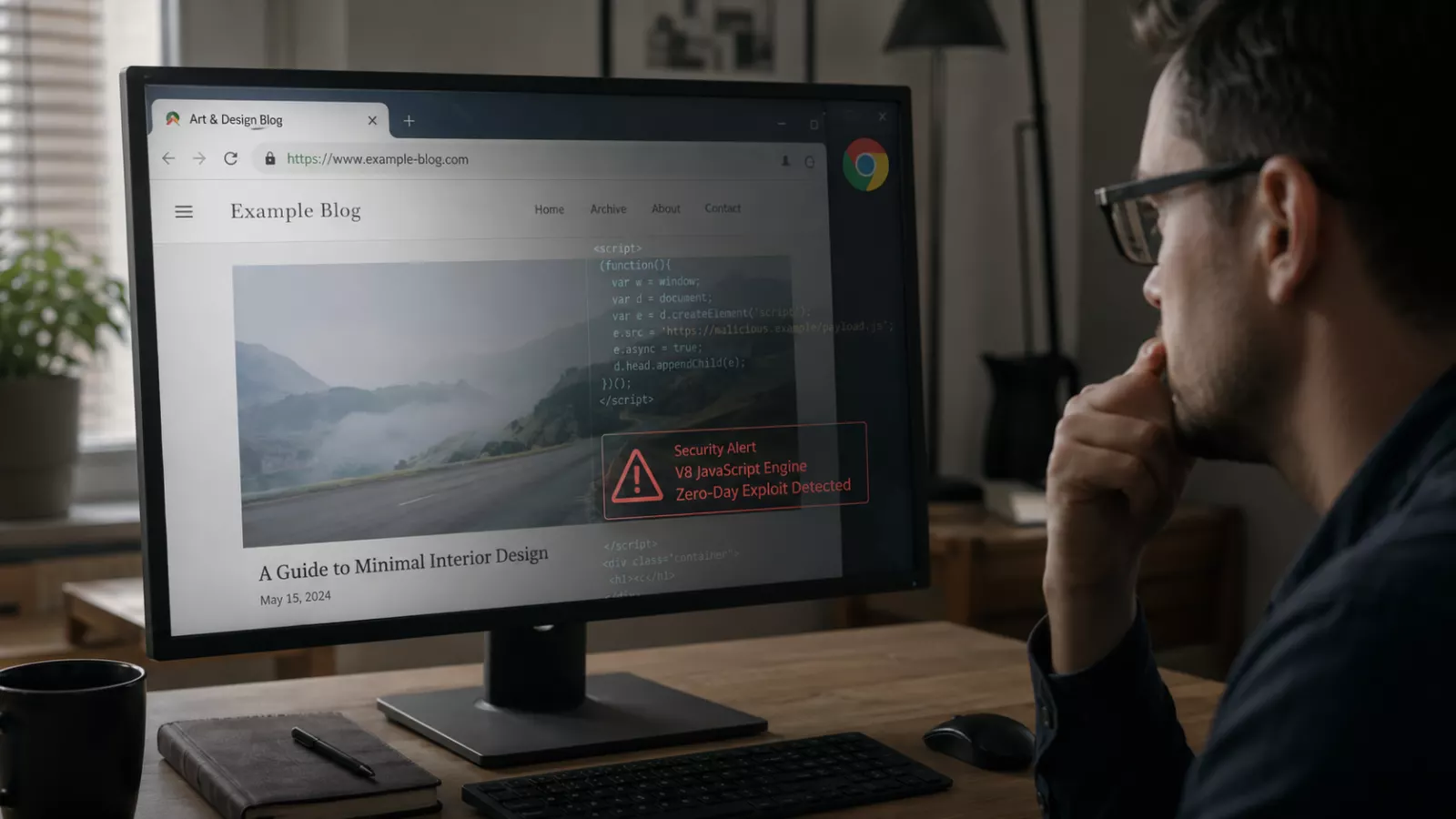 Elég volt egy weboldal – aktívan kihasználták a Chrome legveszélyesebb biztonsági rését 2026-ban