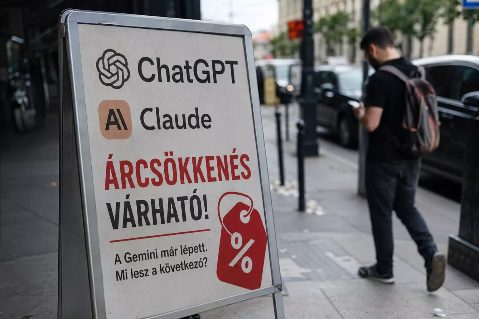 Kitört az AI-árháború: a ChatGPT és a Claude is árcsökkentésre kényszerülhet