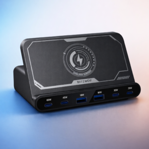töltö 3 BlitzWolf BW-S27 160W 6-Port USB PD Asztali Gyors Töltő